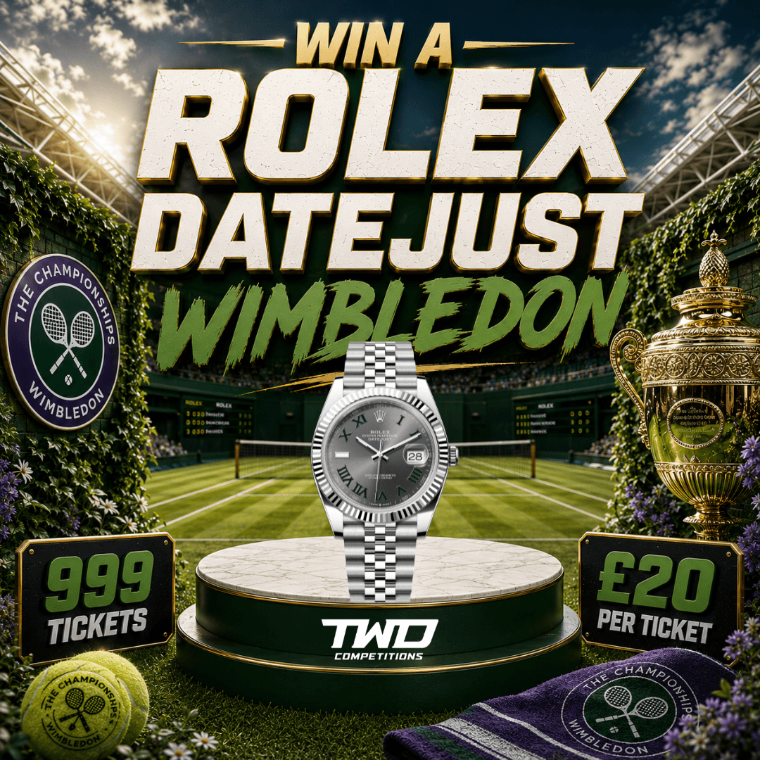 WIN A ROLEX DATEJUST 41MM WIMBLEDON OR THE CASH ALT ON MONDAY 13TH JULY