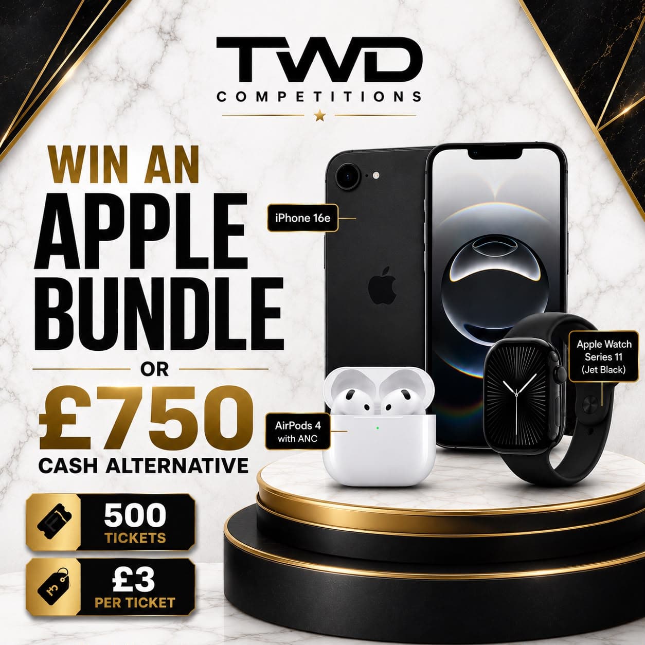 WIN AN APPLE BUNDLE OR THE £750 CASH ALTERNATIVE ON MONDAY 13TH JULY
